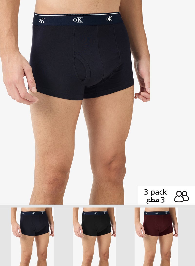 Seventy Five Basics Pack of 3 Boxer Briefs - Image 1